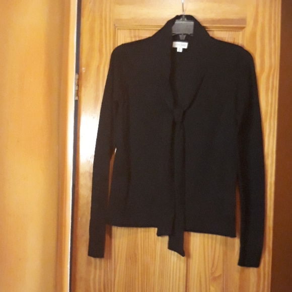 Maison Jules Long Sleeve Black Top - Picture 4 of 11